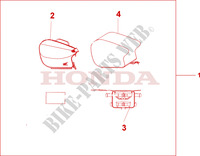 PILLION BAG для Honda CBR 600 ROSSI 2001