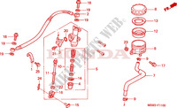 REAR BRAKE MASTER CYLINDER для Honda CBR 600 F4 2000