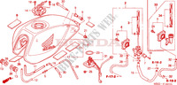 FUEL TANK (CB600F3/4/5/6) для Honda CB 600 F HORNET WAKIZASHI 2006