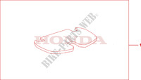 TOP BOX MAT для Honda TRANSALP 650 2002