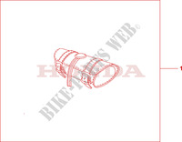 LEATHER FRONT BAG для Honda VTX 1800 C 2003