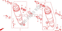 REAR SHOCK ABSORBER (VTX1800C15/6/7/8) для Honda VTX 1800 C 2005