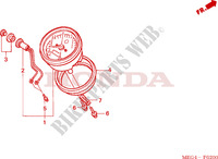 METER для Honda SHADOW VT 750 AERO ABS 2005
