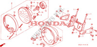HEADLIGHT (2) для Honda CB 1300 TWO TONE 2003