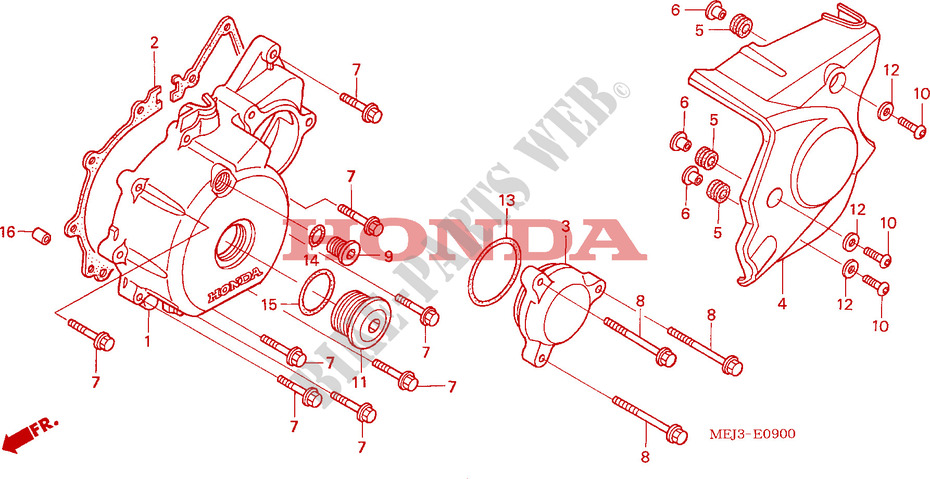 LEFT CRANKCASE COVER для Honda CB 1300 2003