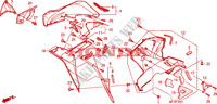 LOWER COWL(R.)(CBR600RR9, A,B/RA9,A,B) для Honda CBR 600 RR TRICOLOR 2011
