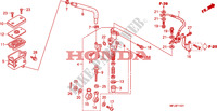 REAR BRAKE MASTER CYLINDER  для Honda CBR 600 RR ABS GRIS ORANGE 2011