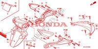 REAR FENDER для Honda CBR 600 RR ABS GRIS ORANGE 2011
