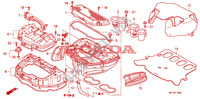 AIR CLEANER для Honda CBR 1000 RR FIREBLADE PRETO 2010