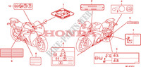 CAUTION LABEL(2) для Honda CBR 1000 RR FIREBLADE TRICOLOUR 2010