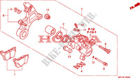 REAR BRAKE CALIPER для Honda CBR 1000 RR FIREBLADE TRICOLORE 2010