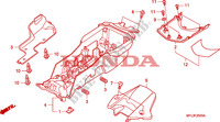 REAR FENDER для Honda CBR 1000 RR FIREBLADE LARANJA 2010