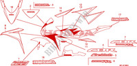 STRIPE/MARK(4) для Honda CBR 1000 RR FIREBLADE NOIRE 2010