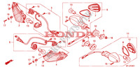 WINKER(CBR1000RR9,A,B/RA9 ,A,B) для Honda CBR 1000 RR FIREBLADE LARANJA 2010