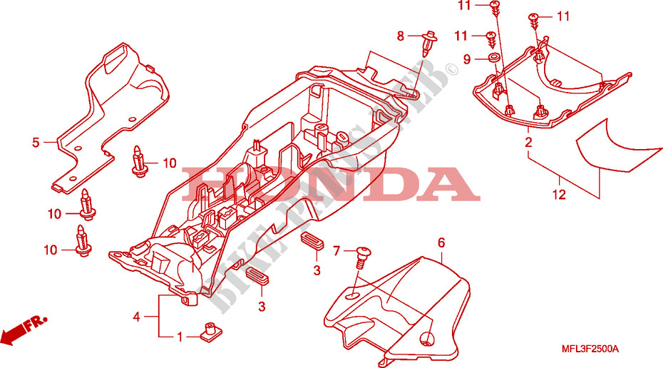 REAR FENDER для Honda CBR 1000 RR FIREBLADE 2008