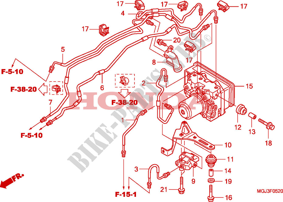 ABS MODULATOR для Honda CBF 1000 F ABS 2010