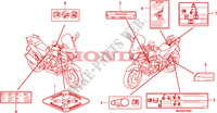 CAUTION LABEL для Honda CBF 600 FAIRING ABS 2011
