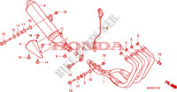 EXHAUST MUFFLER для Honda CBF 600 FAIRING ABS 34HP 2010