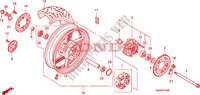 REAR WHEEL для Honda CBF 600 NAKED ABS 34HP 2010