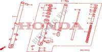 FRONT FORK (CBR1000FK) для Honda CBR 1000 2 BULB HEADLIGHT 1989