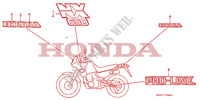 STICKERS для Honda 650 NX 1989