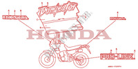STICKERS для Honda DOMINATOR 650 1991