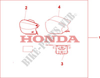 PILLION BAG для Honda CB SEVEN FIFTY 750 34HP 2001