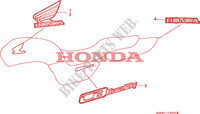 STICKERS для Honda SEVEN FIFTY 750 34HP 1997