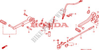 PEDAL для Honda RC45 RVF 750 1994