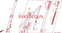 FRONT FORK для Honda BIG ONE 1000 50HP 1993