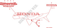 STICKERS для Honda BIG ONE 1000 50HP 1996