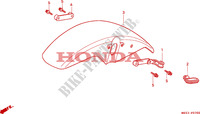 FRONT FENDER для Honda SHADOW 750 50HP 1996