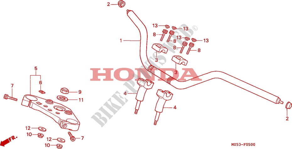HANDLEBAR для Honda SHADOW 750 34HP 1995