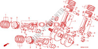 CRANKSHAFT для Honda SHADOW 750 50HP 1999