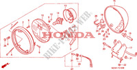 HEADLIGHT (VF750CW/X/Y) (VF750C2W/X/Y) для Honda SHADOW 750 1999