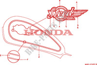 MARK (4) для Honda STEED 400 1995