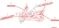 STICKERS для Honda LEAD 110 2012