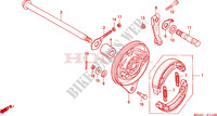 REAR BRAKE PANEL   SHOES для Honda CG 125 2009