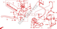 FRONT BRAKE MASTER CYLINDER (FES125A)(FES150A) для Honda S WING 150 FES ABS 2009
