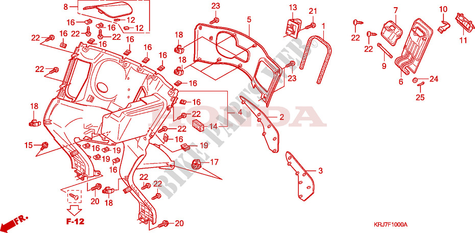 LEG SHIELD для Honda S WING 125 FES ABS 2011