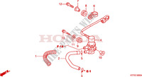 AIR INJECTION VALVE для Honda SH 125 R, REAR DRUM BRAKE, TOP BOX 2010