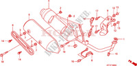 EXHAUST MUFFLER для Honda SH 125 D REAR DRUM BRAKE 2009