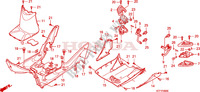 FLOOR PANEL для Honda SH 125 REAR DISK BRAKE AND TOP BOX 2010