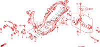 FRAME для Honda SH 125 R, FREIN ARRIERE TAMBOUR, TOP BOX 2010