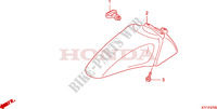 FRONT FENDER для Honda SH 125 R, REAR DRUM BRAKE, TOP BOX 2010