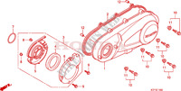 LEFT CRANKCASE COVER для Honda SH 125 R, REAR DRUM BRAKE, TOP BOX 2010
