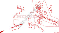 REAR BRAKE MASTER CYLINDER  для Honda SH 125 R, REAR DRUM BRAKE, TOP BOX 2010