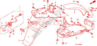 REAR FENDER для Honda SH 125 REAR DISK BRAKE AND TOP BOX 2010