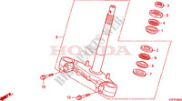 STEERING DAMPER для Honda SH 125 R, REAR DRUM BRAKE, TOP BOX 2010