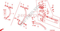 REAR BRAKE MASTER CYLINDER  для Honda SH 300 ABS TOP BOX 2010